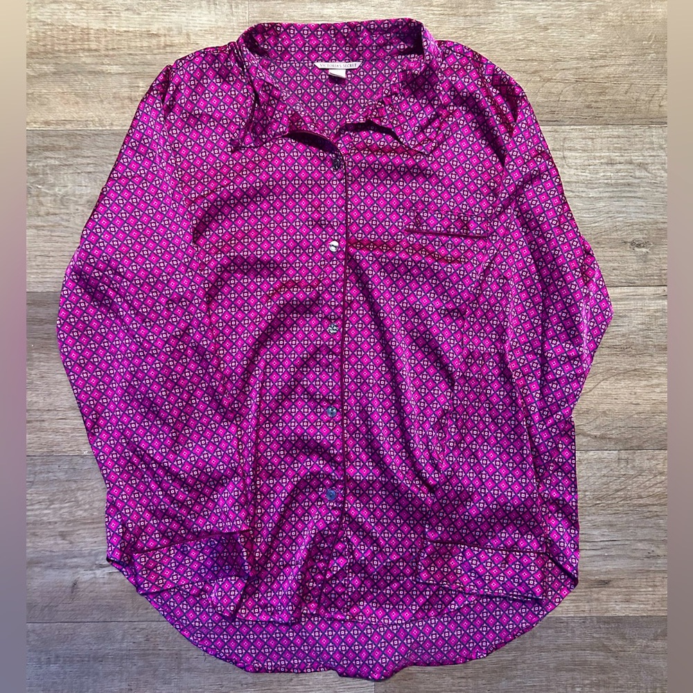 Victorias Secret Silky Pajama Top